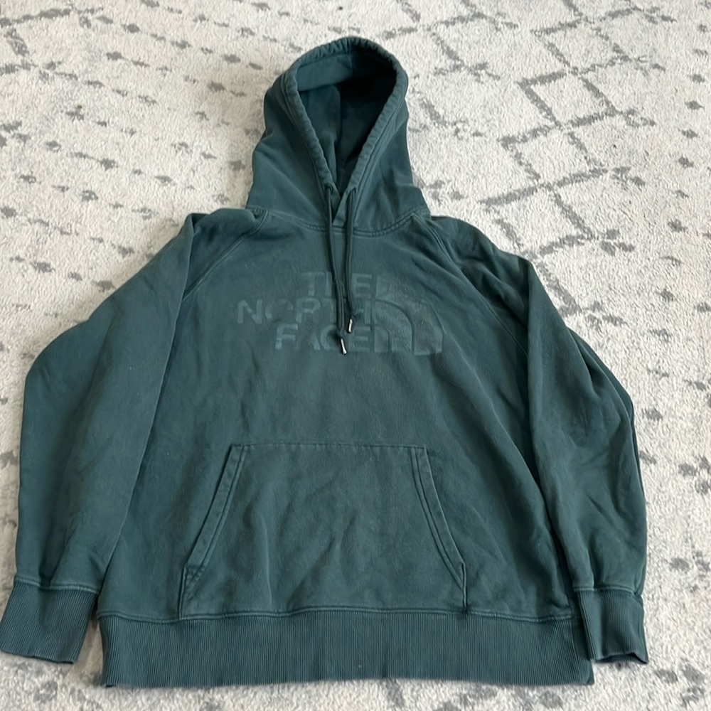 the north face forest green sweatshirt women’s